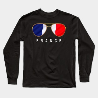 France Sunglasses, France Flag, France gift , French Long Sleeve T-Shirt